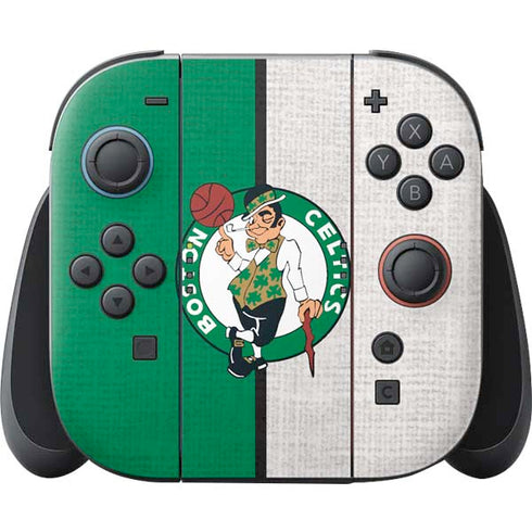 NBA Boston Celtics Canvas Nintendo Skins