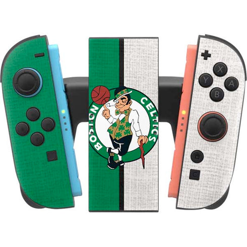 NBA Boston Celtics Canvas Nintendo Switch 2 (2025) Joy-Con Controller Skin