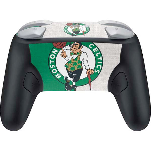 NBA Boston Celtics Canvas Nintendo Switch 2 (2025) Pro Controller Skin