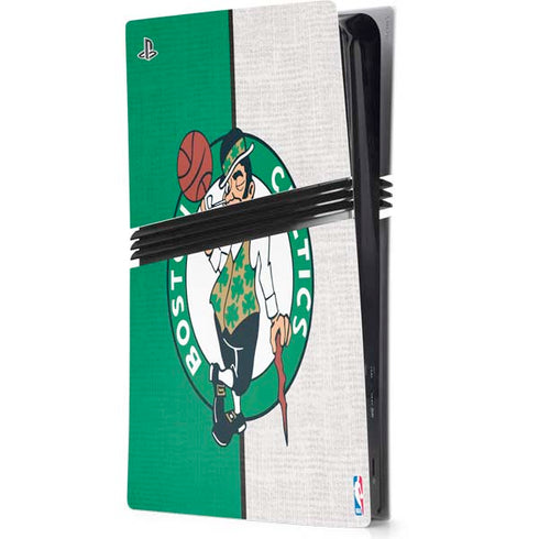 NBA Boston Celtics Canvas PS5 Pro Console Skin