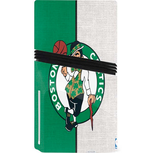 NBA Boston Celtics Canvas PS5 Pro Disk Console Skin