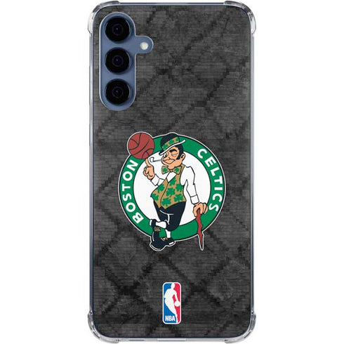 NBA Boston Celtics Dark Rust Galaxy A35 5G Clear Case