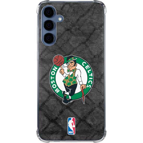 NBA Boston Celtics Dark Rust Galaxy A55 5G Clear Case