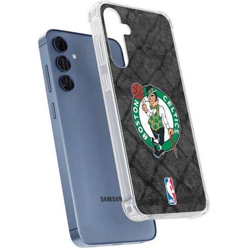 NBA Boston Celtics Dark Rust Galaxy A55 5G Clear Case