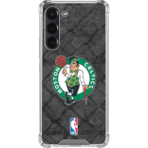 NBA Boston Celtics Dark Rust Galaxy S24 FE Clear Case