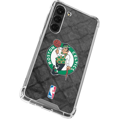 NBA Boston Celtics Dark Rust Galaxy S24 FE Clear Case