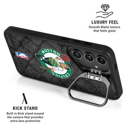 NBA Boston Celtics Dark Rust Galaxy S24 FE Kickstand Case