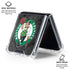 NBA Boston Celtics Dark Rust Galaxy Z Flip6 Clear Case