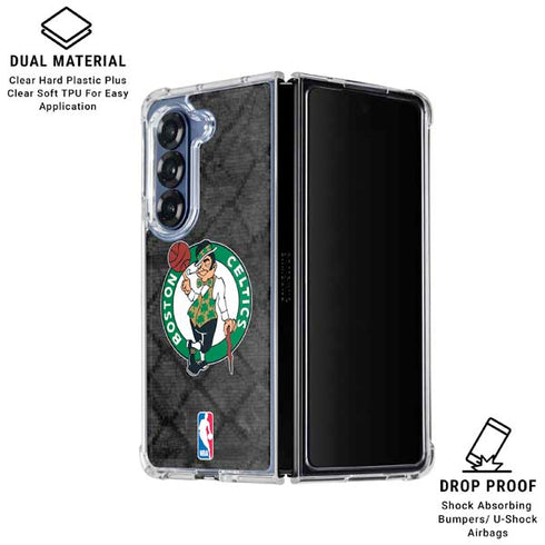 NBA Boston Celtics Dark Rust Galaxy Z Fold6 Clear Case