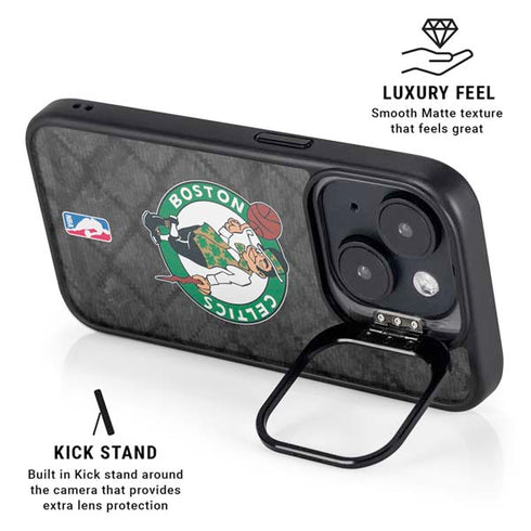 NBA Boston Celtics Dark Rust iPhone 14 Plus Kickstand Case