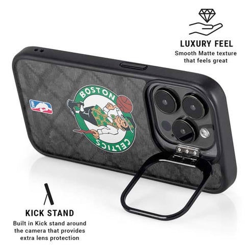 NBA Boston Celtics Dark Rust iPhone 14 Pro Max Kickstand Case