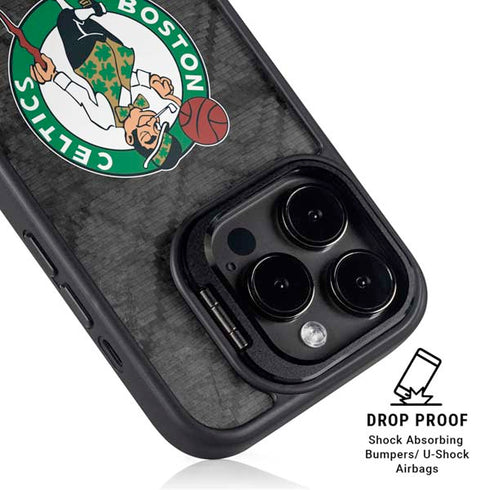 NBA Boston Celtics Dark Rust iPhone 14 Pro Max Kickstand Case