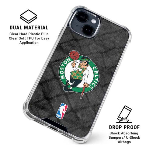 NBA Boston Celtics Dark Rust iPhone 15 Clear Case