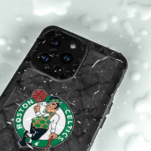 NBA Boston Celtics Dark Rust iPhone 15 Pro Waterproof Case