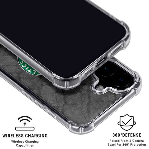 NBA Boston Celtics Dark Rust iPhone 16 Plus Clear Case