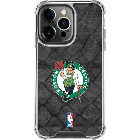 NBA Boston Celtics Dark Rust iPhone 16 Pro Clear Case