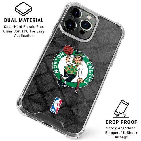 NBA Boston Celtics Dark Rust iPhone 16 Pro Max Clear Case