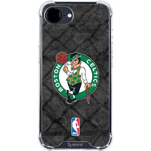 NBA Boston Celtics Dark Rust iPhone 16e Clear Case