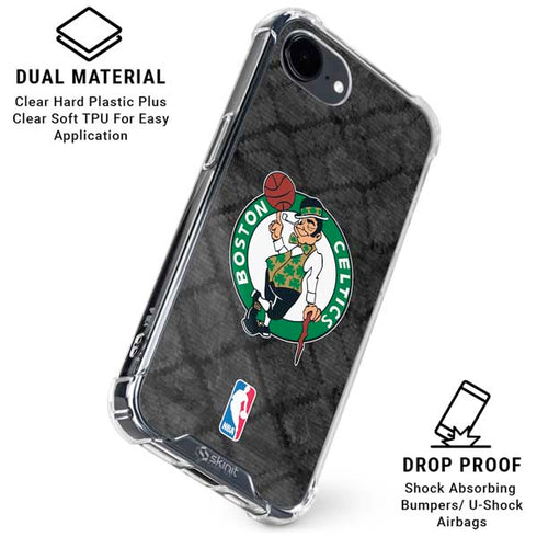 NBA Boston Celtics Dark Rust iPhone 16e Clear Case