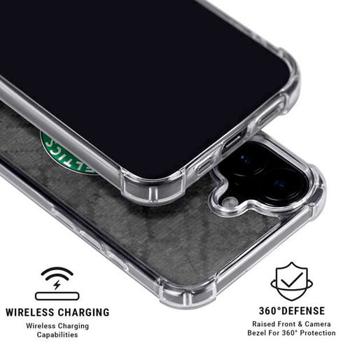 NBA Boston Celtics Dark Rust iPhone 17 Clear Case