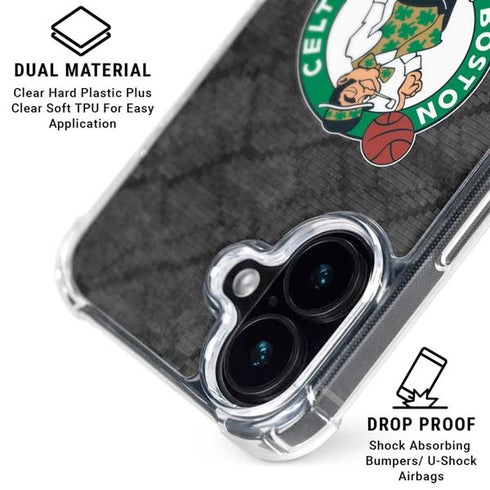 NBA Boston Celtics Dark Rust iPhone 17 Clear Case