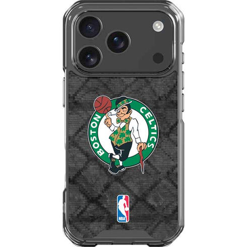NBA Boston Celtics Dark Rust iPhone 18 Pro Clear Case