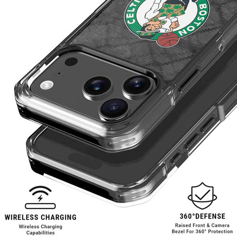 NBA Boston Celtics Dark Rust iPhone 18 Pro Clear Case