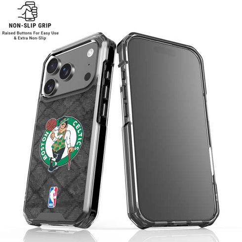 NBA Boston Celtics Dark Rust iPhone 18 Pro Clear Case