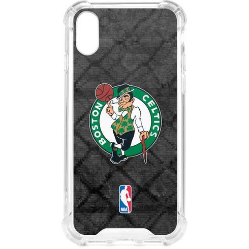 NBA Boston Celtics Dark Rust iPhone XS Clear Case