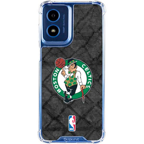 NBA Boston Celtics Dark Rust Moto G 5G (2024) Clear Case