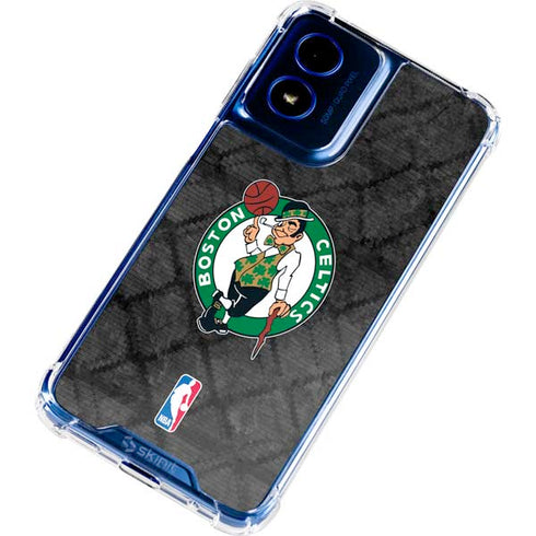 NBA Boston Celtics Dark Rust Moto G Play 4G (2024) Clear Case