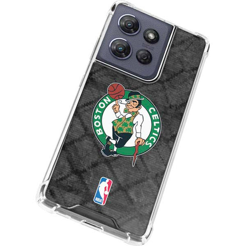 NBA Boston Celtics Dark Rust Moto G Stylus 5G (2025) Clear Case