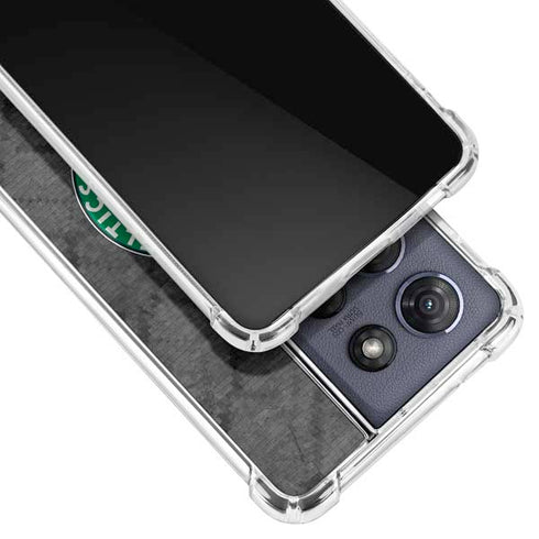 NBA Boston Celtics Dark Rust Moto G Stylus 5G (2025) Clear Case