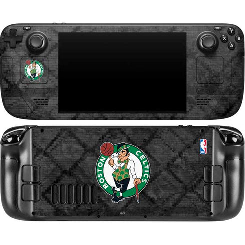 NBA Boston Celtics Dark Rust Steam Deck Handheld Gaming Computer OLED Skin