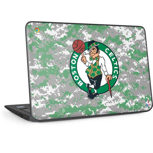 NBA Boston Celtics Digi Camo HP Chromebook Skin
