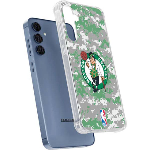 NBA Boston Celtics Digi Camo Galaxy A35 5G Clear Case