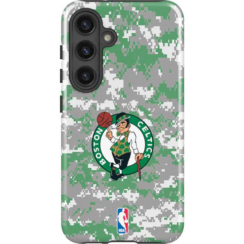 NBA Boston Celtics Digi Camo Galaxy S25 Impact Case
