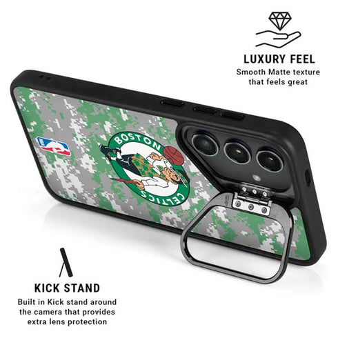 NBA Boston Celtics Digi Camo Galaxy S24 Kickstand Case