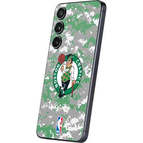 NBA Boston Celtics Digi Camo Galaxy S25 Plus Skin