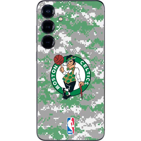 NBA Boston Celtics Digi Camo Galaxy S25 Skin