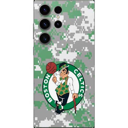 NBA Boston Celtics Digi Camo Galaxy S24 Ultra Skin