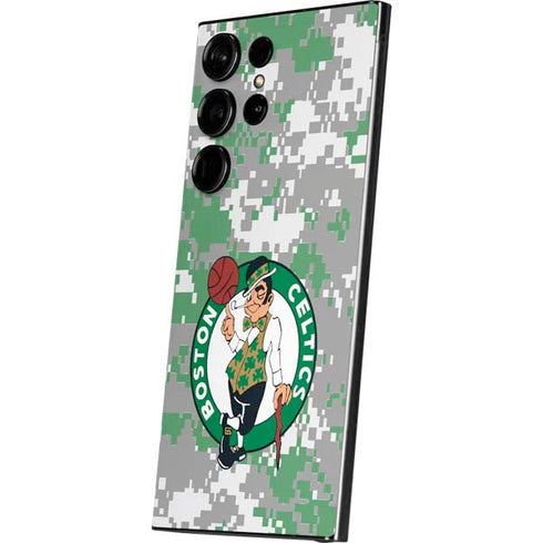NBA Boston Celtics Digi Camo Galaxy S25 Ultra Skin