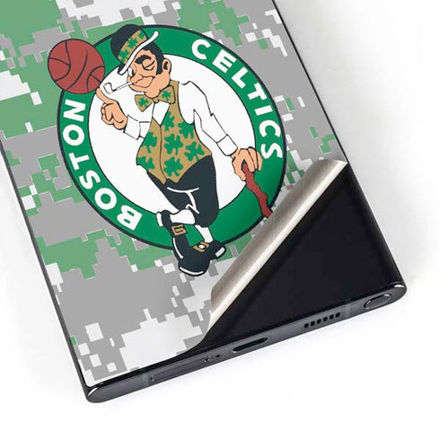 NBA Boston Celtics Digi Camo Galaxy S25 Ultra Skin
