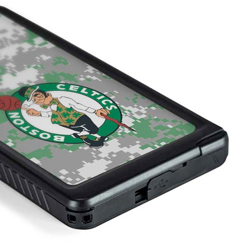 NBA Boston Celtics Digi Camo Galaxy S24 Ultra Waterproof Case