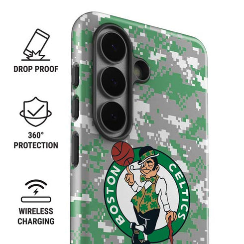 NBA Boston Celtics Digi Camo Galaxy S26 Plus Impact Case