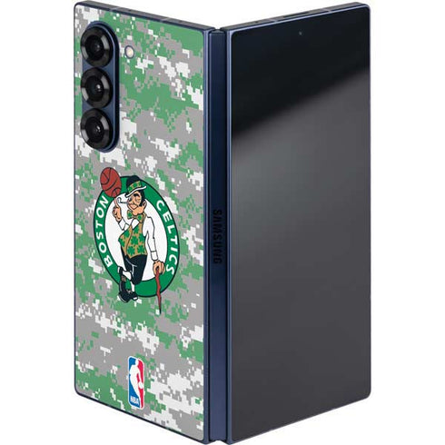 NBA Boston Celtics Digi Camo Galaxy Z Fold6 Skin
