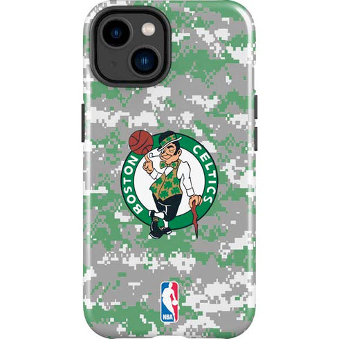 NBA Boston Celtics Digi Camo iPhone 15 Impact Case