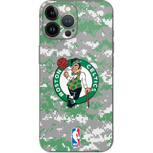 NBA Boston Celtics Digi Camo iPhone 15 Pro Max Skin
