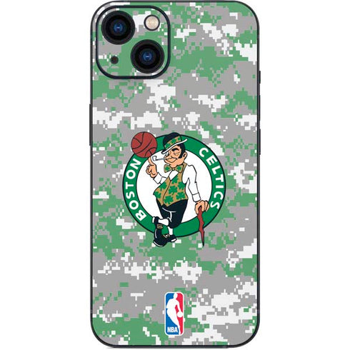 NBA Boston Celtics Digi Camo iPhone 15 Skin