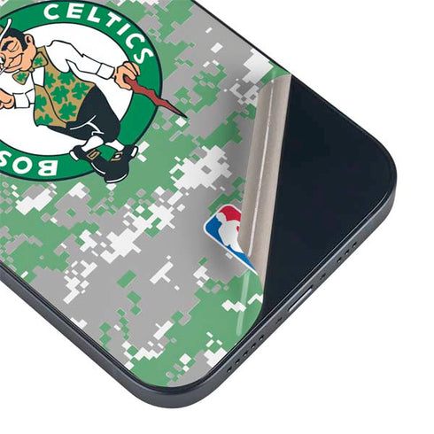 NBA Boston Celtics Digi Camo iPhone 15 Skin